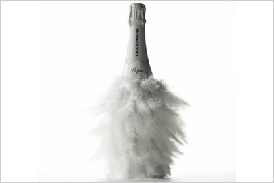Украшение шампанского на новый год
