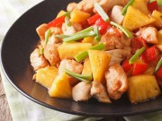 Рецепты из курицы с ананасами