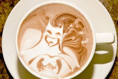 кофе, кофе с бэтменом