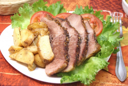 Запеченное мясо с картофелем Мужской подход
