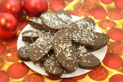 Шоколадные пирожные «К чаю». Кулинарный фото рецепт приготовления шоколадных пирожных на Новогодний стол.
