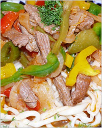 Лагман с мясом
