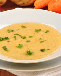 американский суп-пюре с кукурузой и сыром