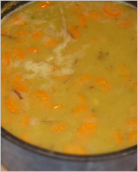 гороховая каша с овощами