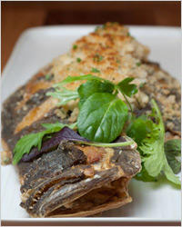 Камбала, фаршированная крабовым мясом