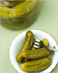 Корнишоны в горчичной заливке