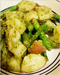  ароматный картофельный салат с песто