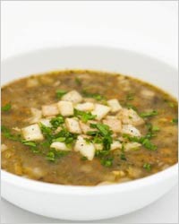 Ароматный овощной суп с куриными грудками