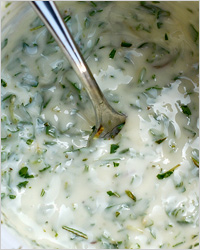 Зелёные канапе