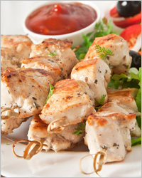 Шашлычки из куриного филе