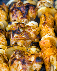 Шашлык из куриного мяса