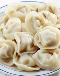 Пельмени домашние с кальмарами