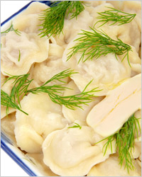 Пельмени домашние с рыбной начинкой