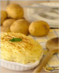 Пирог с мясом и картофелем