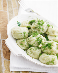 хинкали с укропом