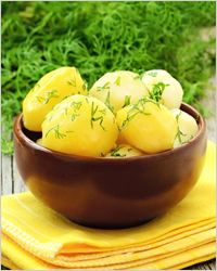 картошка с укропом