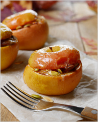 яблоки с карамелью