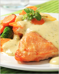 куриная грудка с соусом