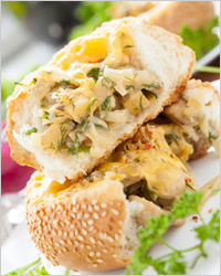 Бутерброды с курицей и сыром