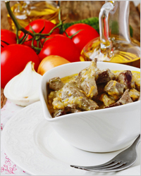 Печень, тушеная в сметане - Как вкусно приготовить печень