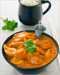 Куриная грудка в карри