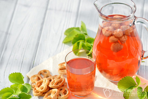 Компот из клубники на зиму