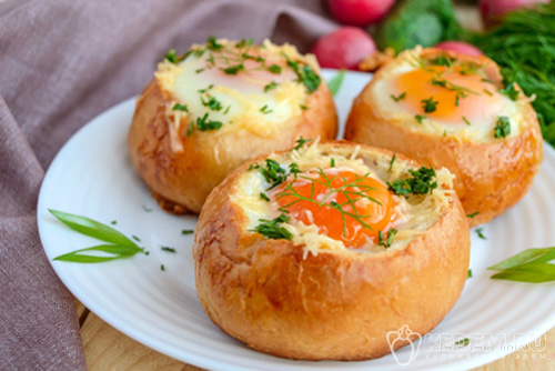 Яйца с сыром