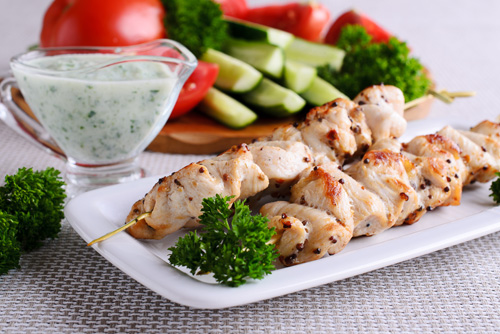 Сметанный маринад для шашлыка из курицы с соевым соусом и горчицей