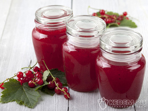 Желе из красной смородины