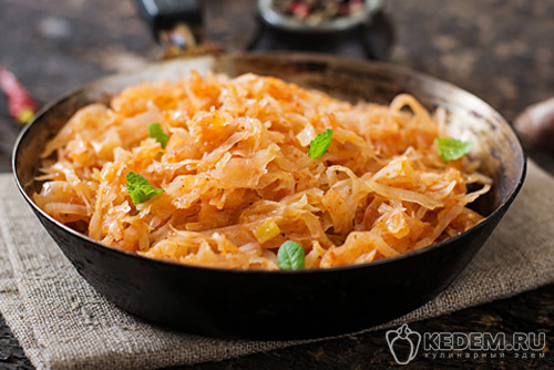 Тушеная капуста классическая