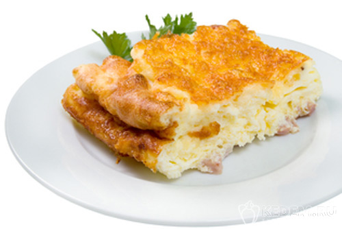 омлет с колбасой	