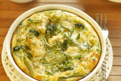 брокколи со стручковой фасолью