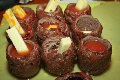 Мясные стопки — новый вид закуски (+18)