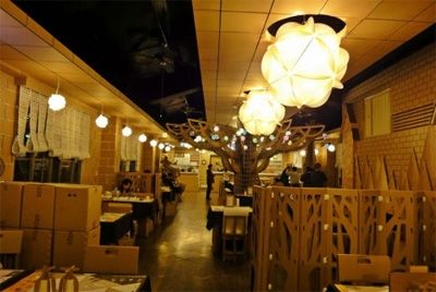 Тайваньский картонный ресторан