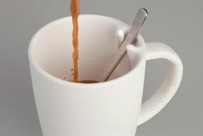 Кружка с держателем для ложки