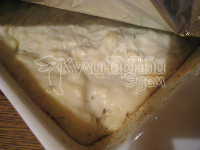 Фаршированные каннеллони под соусом бешамель