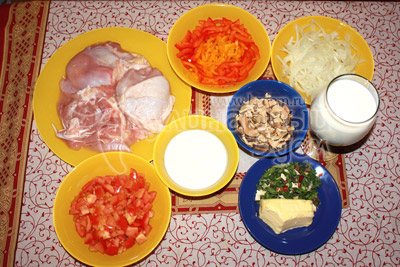 Соблазнительные куриные ножки, продукты необходимые для приготовления