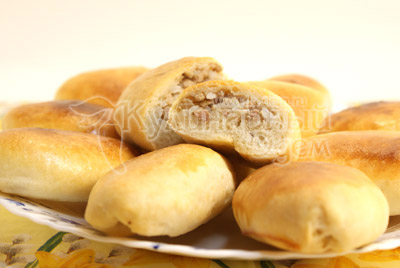 Пирожки с мясом и рисом