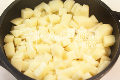 После слой картофеля