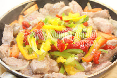 Перец кусочками