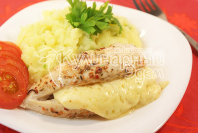 Куриные грудки с сыром