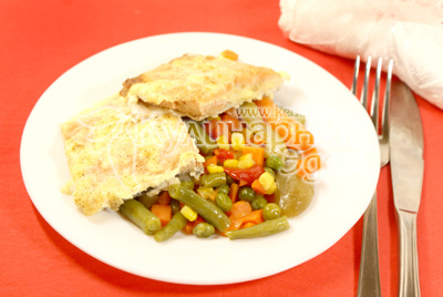 Рыба с овощами готова