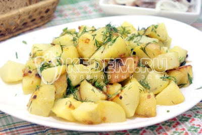 Картофель с укропом