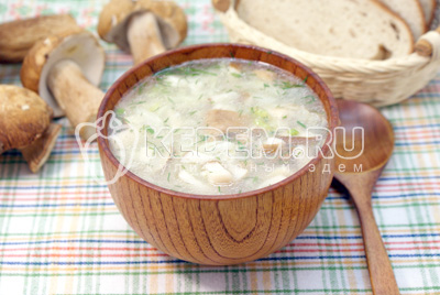 Щи с грибами