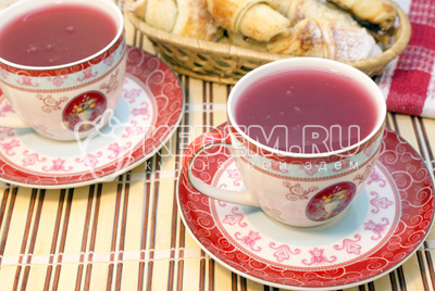 Кисель из замороженной вишни