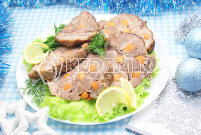 Новогоднее мясо с морковью