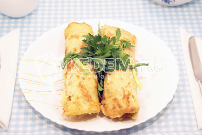 Картофельные рулеты с грибами