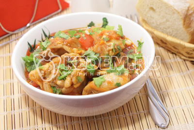 Чахохбили из курицы в мультиварке