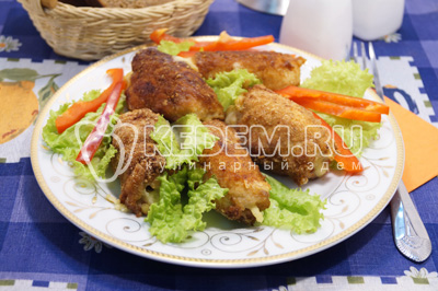 Куриные рулетики в панировке