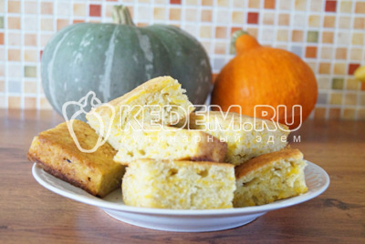Пирог с тыквой и яблоками
